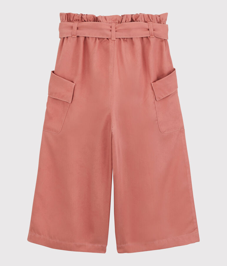 Pantalon en lyocell enfant fille rose