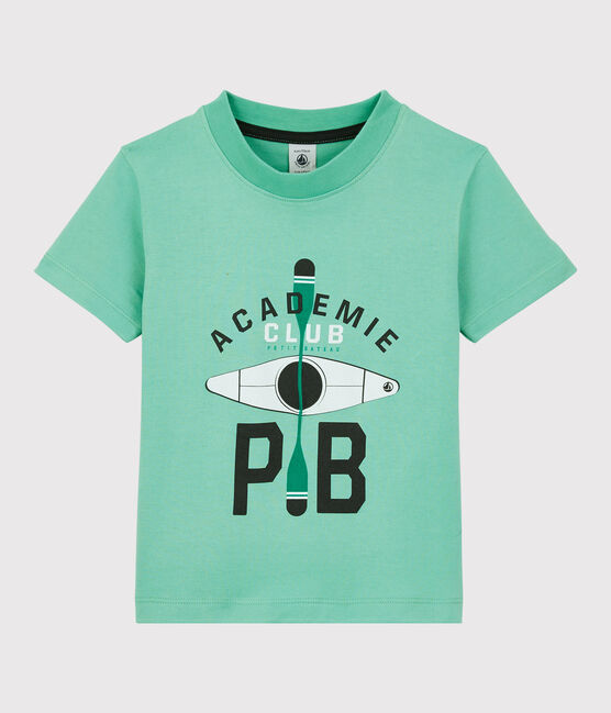 Tee-shirt manches courtes en jersey enfant garçon vert ALOEVERA