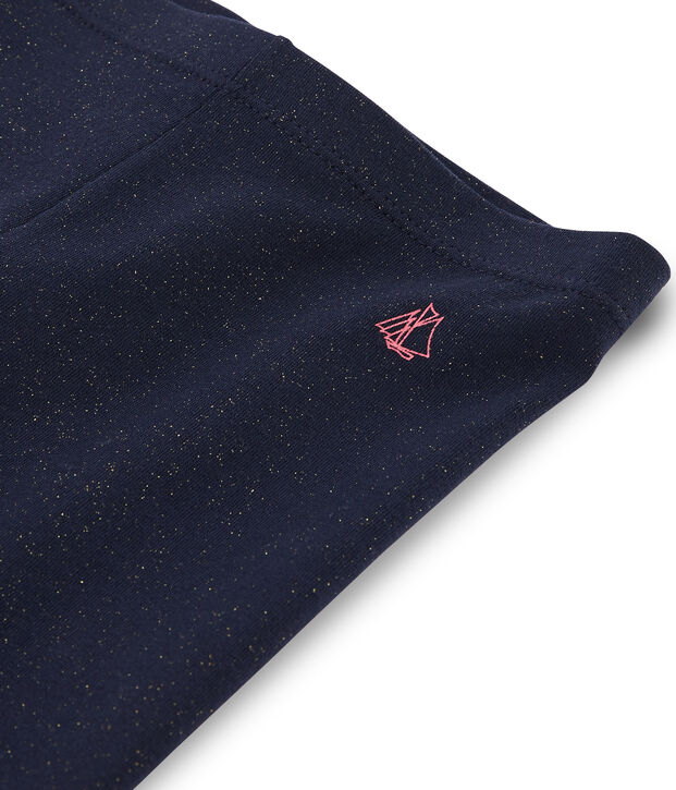 Wielrennersbroekje voor meisjes blauw/geel