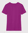 Iconisch katoenen Dames T-shirt met V-hals purper