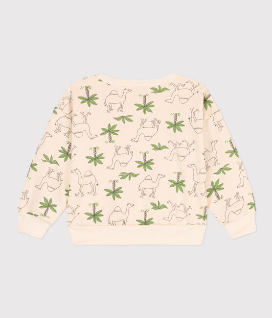 Sweater in molton voor meisjes/jongens wit AVALANCHE/ MULTICO