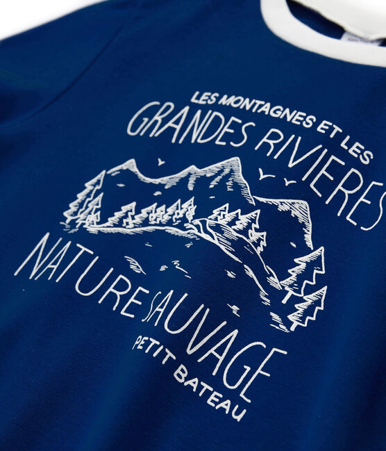Tee-shirt enfant garcon bleu LIMOGES