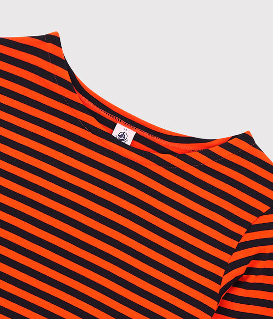 Marinière Dames t-shirt van katoen blauw SMOKING/ CAROTTE
