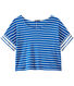 Oversized dames-T-shirt met streepjes