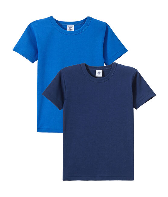 Lot de 2 t-shirts garçon manches courtes blanc LOT