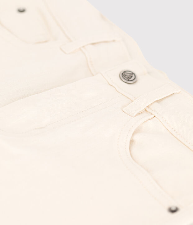 Pantalon en denim enfant gar&ccedil;on &eacute;cru