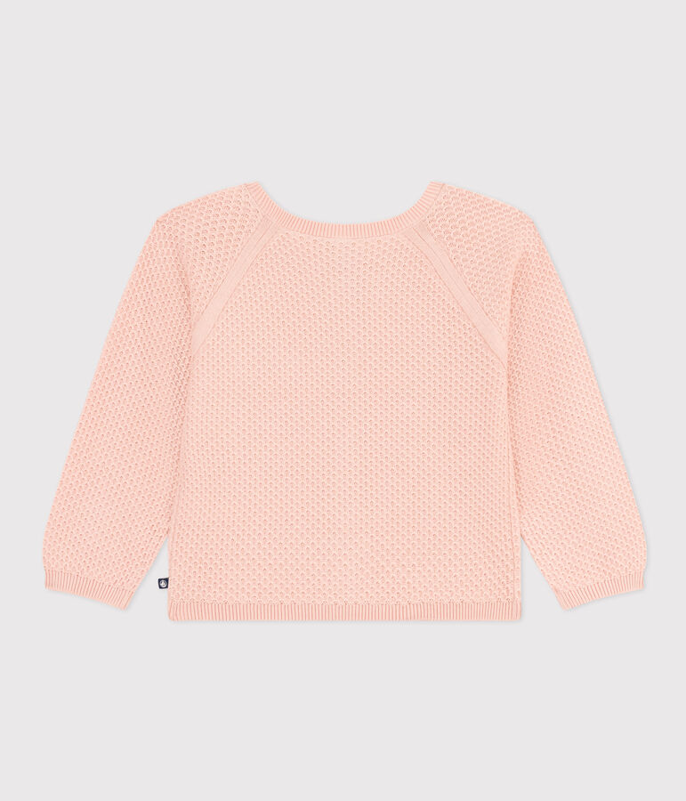 Cardigan en coton enfant fille rose SALINE