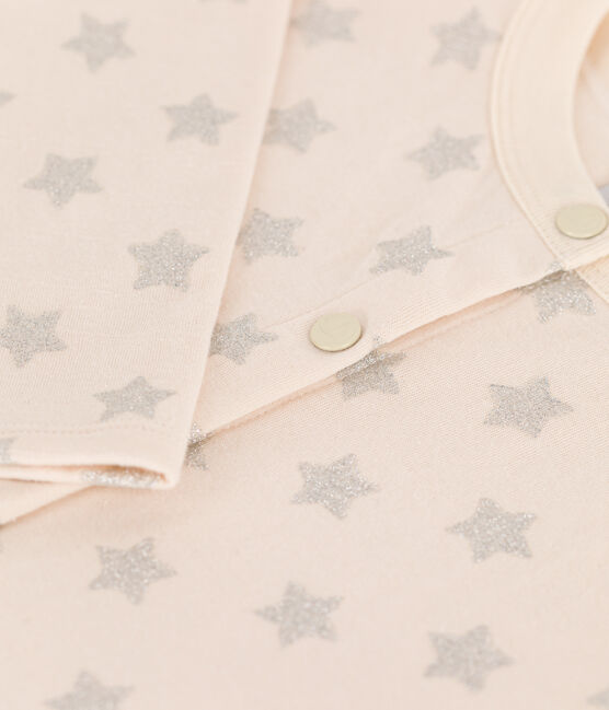 Cardigan en tubique imprimé enfant fille beige AVALANCHE/ ARGENT