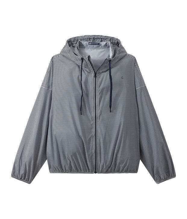 Uniseks korte windstopper blauw/wit