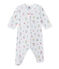 Pyjama met dessin voor babymeisjes wit ECUME/wit MULTICO