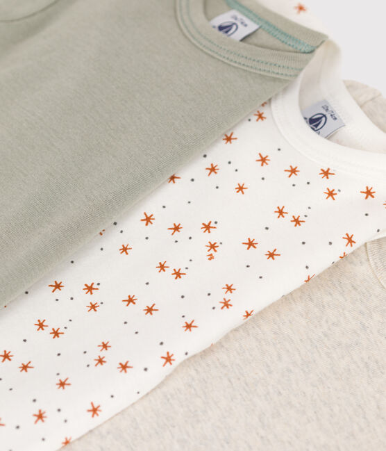 Lot de 3 bodies manches courtes bébé en coton variante 1