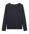 Tee-shirt manches longues femme en lin irisé bleu SMOKING/rose COPPER