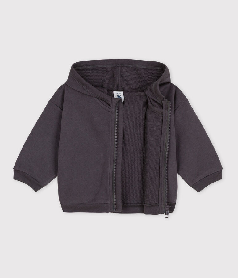 Sweatshirt &agrave; capuche b&eacute;b&eacute; gris