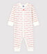 Dors-bien sans pieds Petit Bateau Je T'aime bébé en jacquard