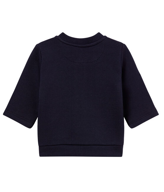 Cardigan met rits in molton voor babyjongens blauw SMOKING