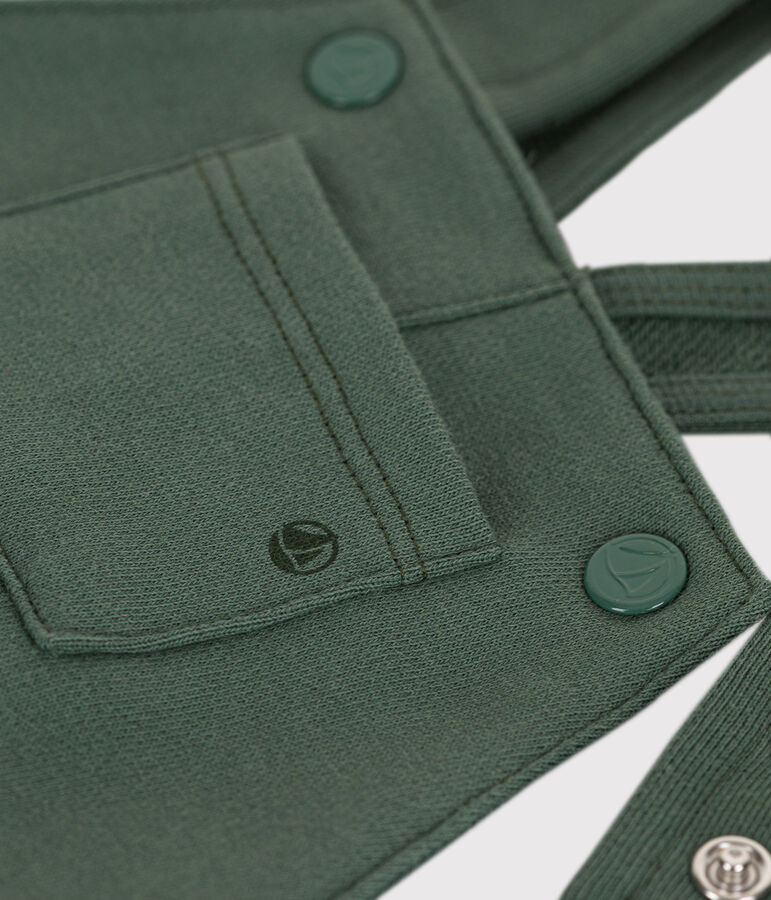 Lange salopette van fleece voor baby's groen CROCO