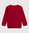 Molton sweatshirt voor jongens rood TERKUIT