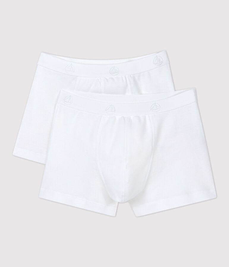 Set van 2 witte boxershorts voor jongens multicouleur