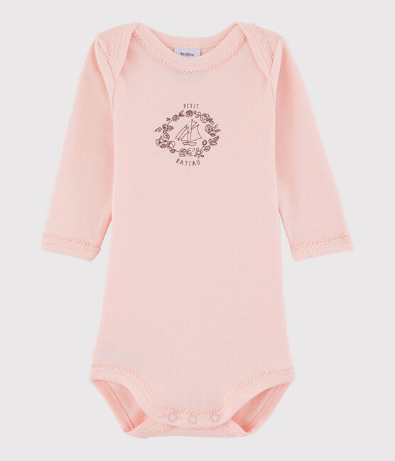 Rompertje lange mouwen babymeisje roze VENUS