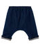uniseks babybroek gevoerd met stof met denimeffect blauw DENIM BLEU FONCE CN