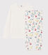 Pyjama fille / femme à fleurs bimatière