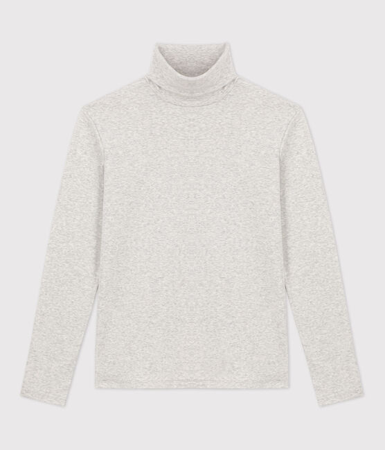 Tijdloos T-shirt met V-hals voor dames in biokatoen grijs BELUGA CHINE