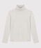 Tijdloos T-shirt met V-hals voor dames in biokatoen grijs BELUGA CHINE