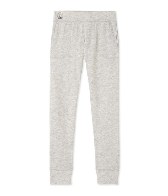 Caleçon femme en tubique extrafin chiné gris BELUGA CHINE
