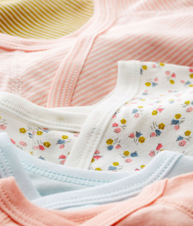 Set van 5 geboortebody&rsquo;s voor babymeisjes multicouleur