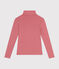L'Iconique, katoenen T-shirt met rolkraag voor dames roze ROSEWOOD