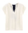 Linnen damesshirt wit MARSHMALLOW