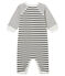 Zachte pyjama zonder voetjes voor babyjongens wit MARSHMALLOW/grijs CAPECOD
