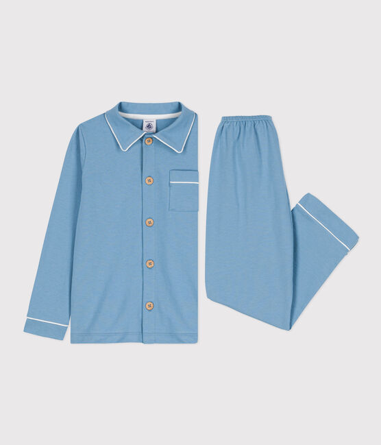 Pyjama petit garçon en jersey bleu AZUL