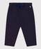 Broek in doorgestikt tubic voor baby's blauw SMOKING