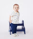 Katoenen polo met korte mouwen en bootjesprint voor baby's