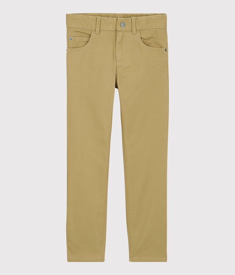 Jongens skinnybroek van twill beige JERRYCAN