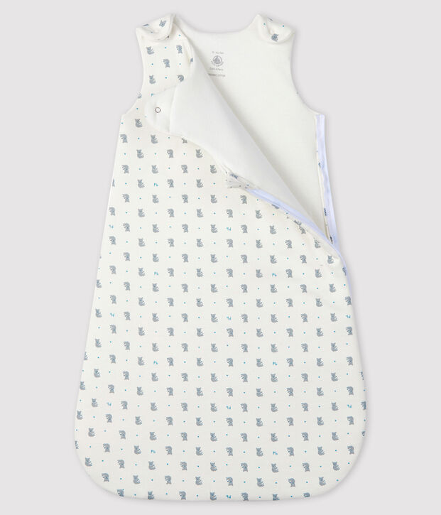 Gigoteuse b&eacute;b&eacute; en c&ocirc;te blanc/gris/multicouleur