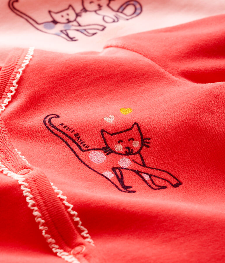 Duo de dors bien b&eacute;b&eacute; en velours multicouleur