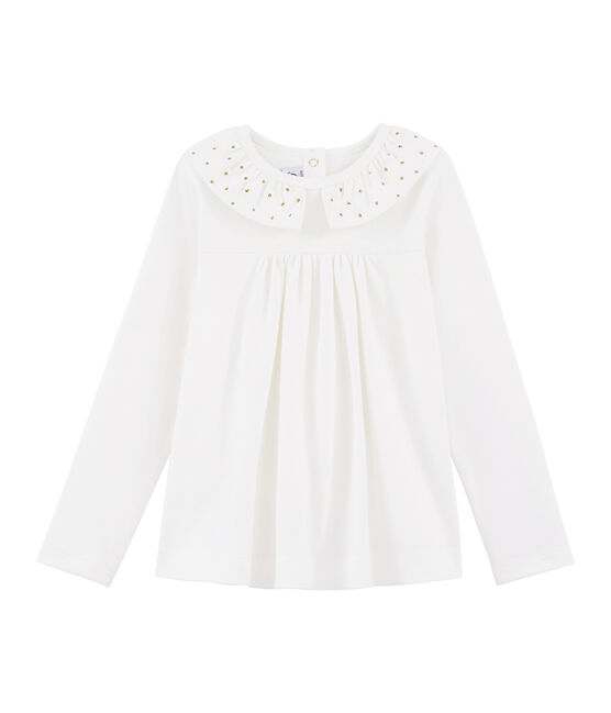Blouse enfant fille blanc MARSHMALLOW