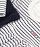 Marinièrejurk en -legging van katoen voor baby's wit MARSHMALLOW/blauw SMOKING
