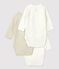 Set van 3 babybody's in biokatoen variante 1