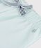 Effen katoenen short voor baby's blauw