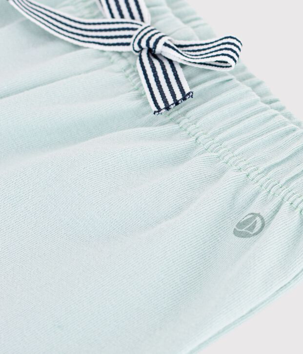 Short b&eacute;b&eacute; en coton uni vert