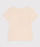 T-shirt van lichte jersey voor meisjes wit AVALANCHE/ MULTICO
