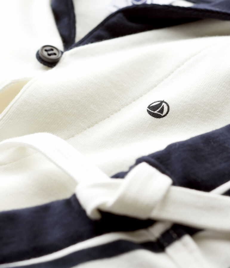 Ensemble 2 pi&egrave;ces b&eacute;b&eacute; gar&ccedil;on blanc/bleu