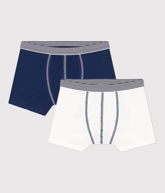 Set van 2 jongens boxershorts van biologisch katoen en elastaan variante 1