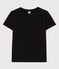 LE DROIT, katoenen T-shirt voor dames met ronde hals zwart BLACK