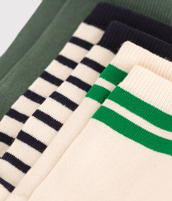 3 paires de chaussettes en coton rayures enfant variante 1