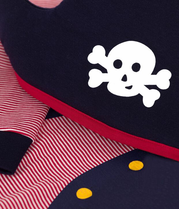 Pyjama d&eacute;guisement pirate enfant en coton bleu/multicouleur