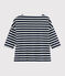 Katoenen marinetrui Dames blauw SMOKING/wit MARSHMALLOW